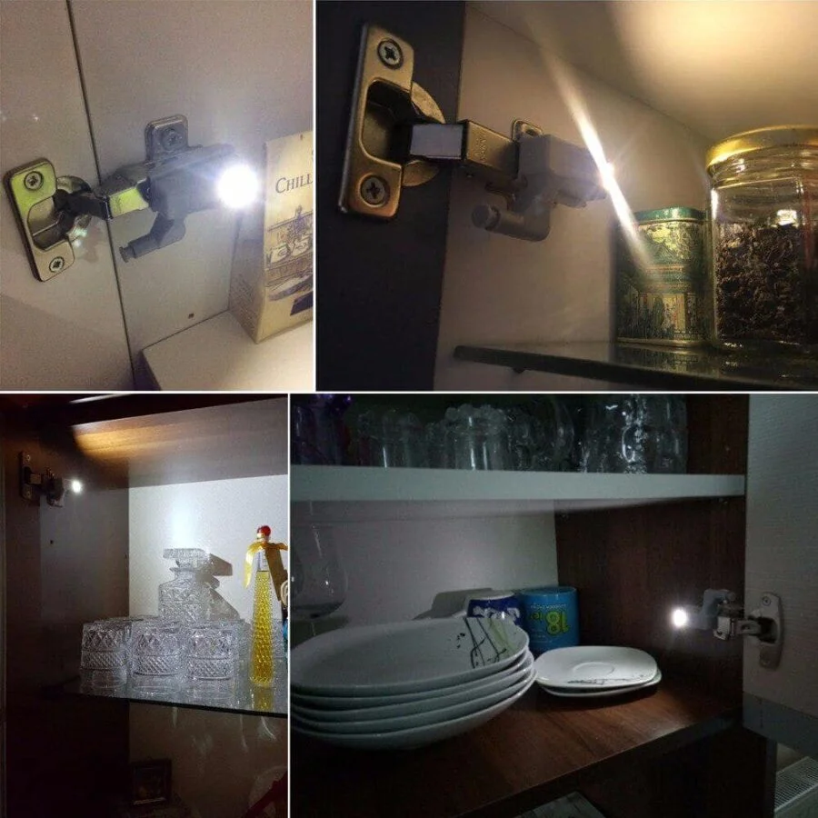 SpiderJuice Auto Door Close Hinge Mounting LED Cabinet Sensor Lights - Image 5