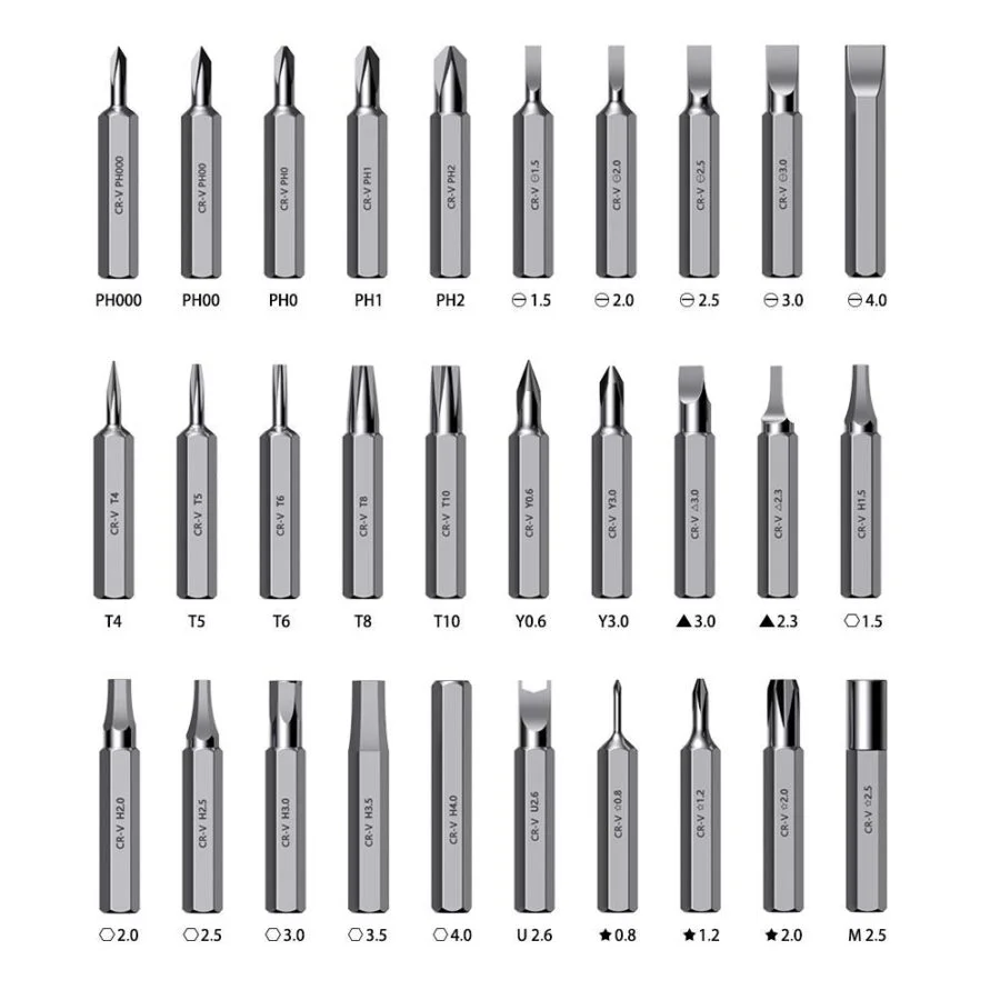 SpiderJuice 32 in 1 Extendable Magnetic Screwdriver Repairing Set with Box - Image 7