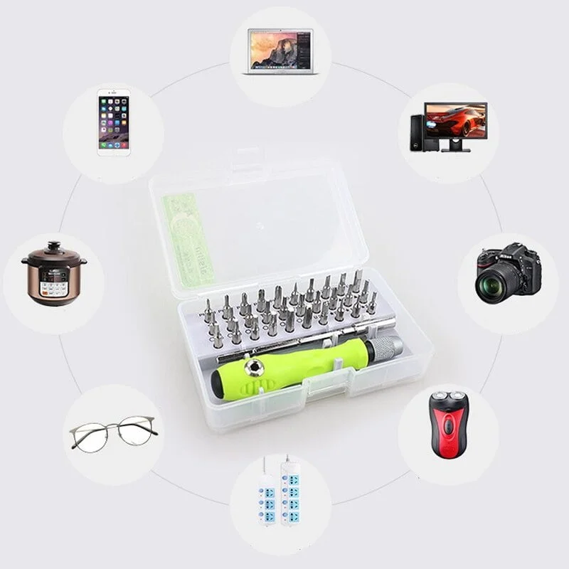 SpiderJuice 32 in 1 Extendable Magnetic Screwdriver Repairing Set with Box - Image 2