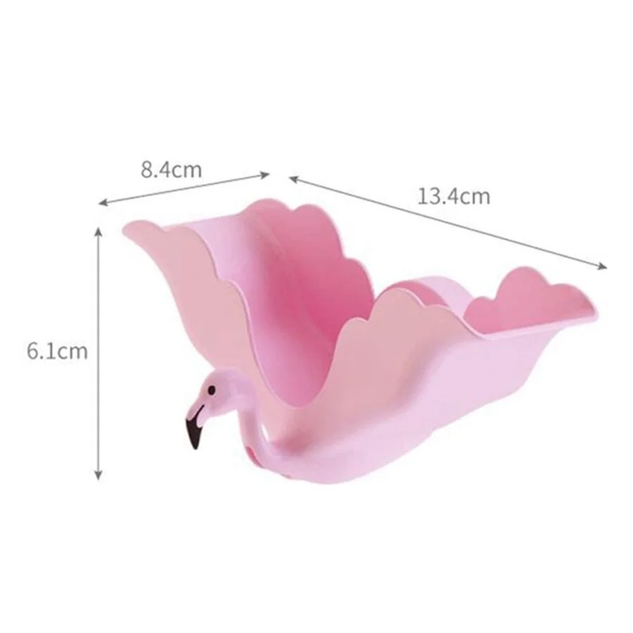 SpiderJuice Cute Flamingo Self Adhesive Wall Mount Soap Jewellery Rack Holder - Image 3