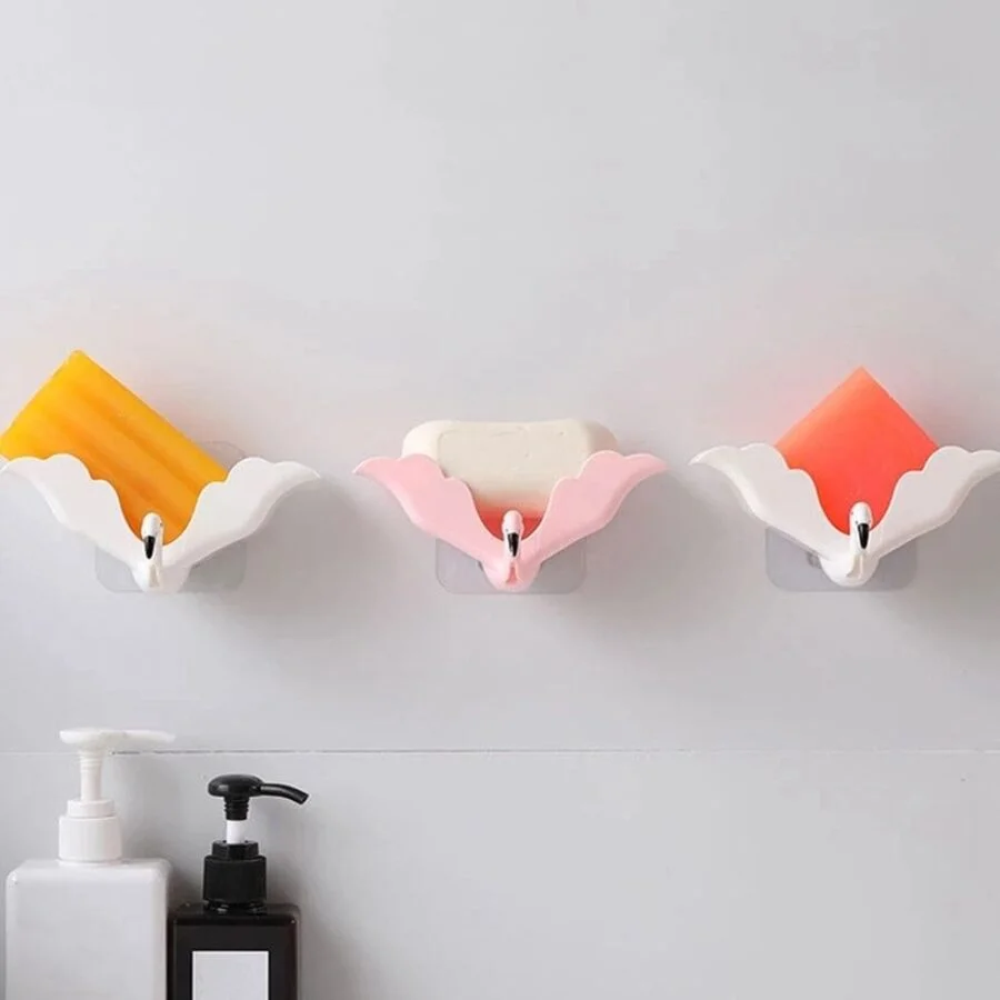 SpiderJuice Cute Flamingo Self Adhesive Wall Mount Soap Jewellery Rack Holder - Image 7