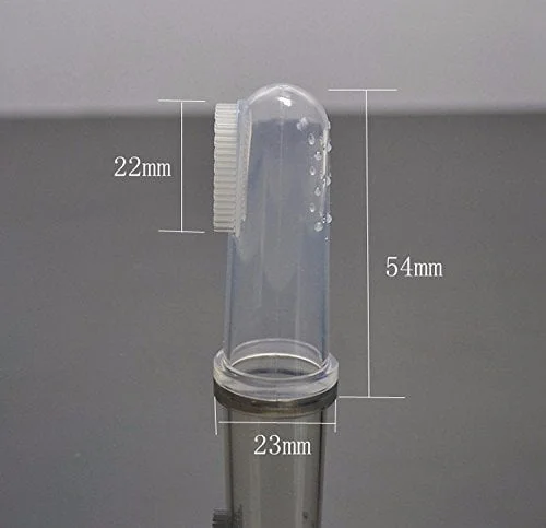 SpiderJuice Transparent Silicone Baby Finger Soft Bristles Teeth Cleaning Brush - Image 7