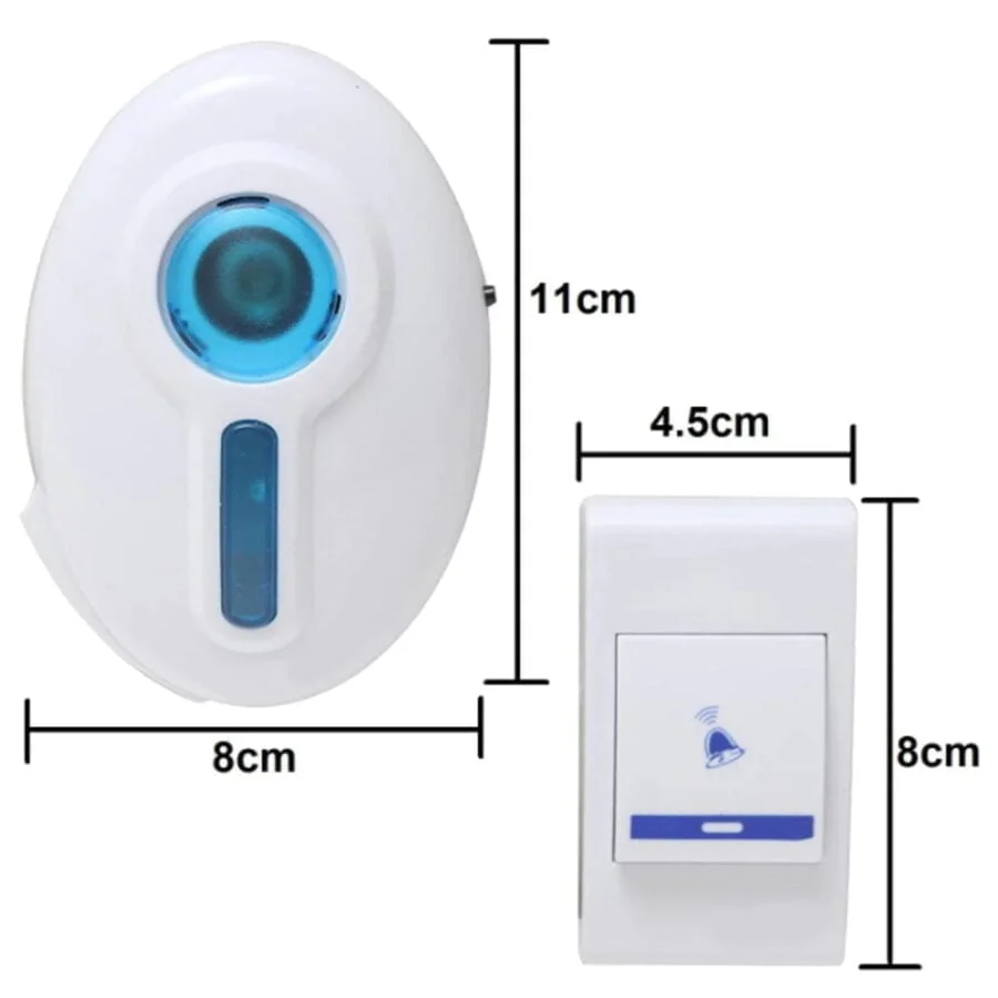 SpiderJuice Wireless Portable Doorbell with 32 Musics and Remote Control Switch - Image 3