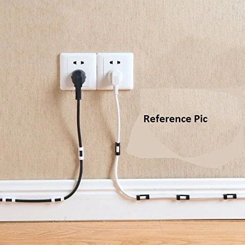 SpiderJuice 20pc Multipurpose 7mm Diameter Self Adhesive Wire Clips Cable Clamp Manager - Image 11