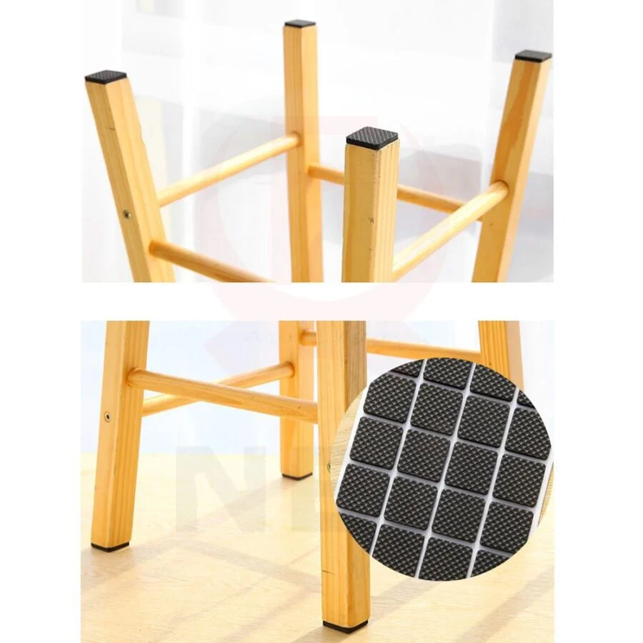 SpiderJuice 18Pc Square Shaped Adhesive Floor Protection Rubber Pads - Image 3