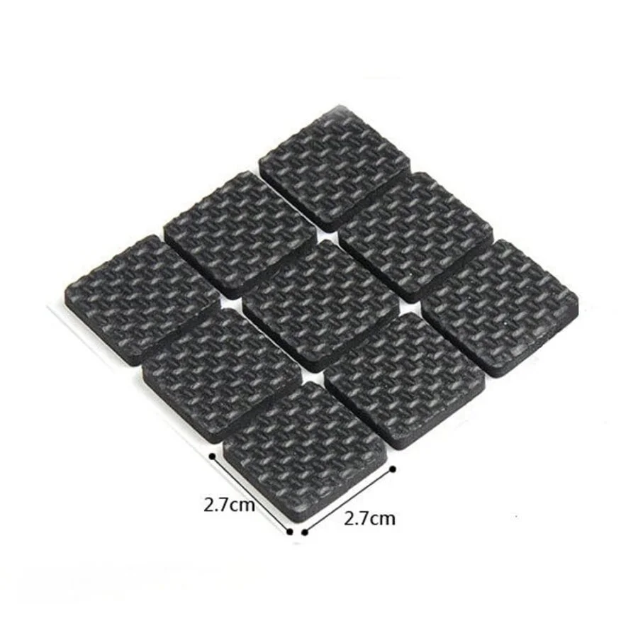 SpiderJuice 18Pc Square Shaped Adhesive Floor Protection Rubber Pads - Image 4