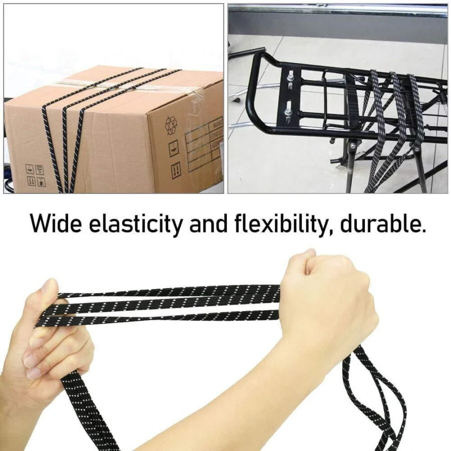 SpiderJuice 4in1 Adjustable Helmet Luggage Bungee Cord with Hook - Image 2