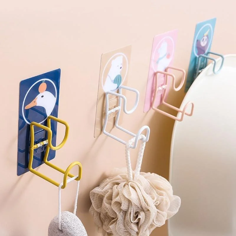 SpiderJuice Multipurpose Adhesive Wall Mount Bathroom Storage Hanger - Image 2