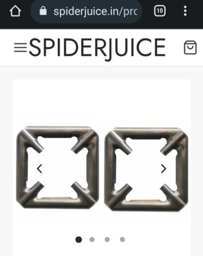 SpiderJuice 2Pc Small Pot Pan Plate Gas Burner Support Stand photo review