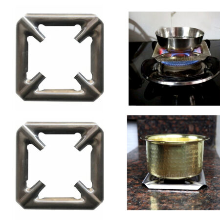 SpiderJuice 2Pc Gas Stove Burner Top Stand for Small Utensil