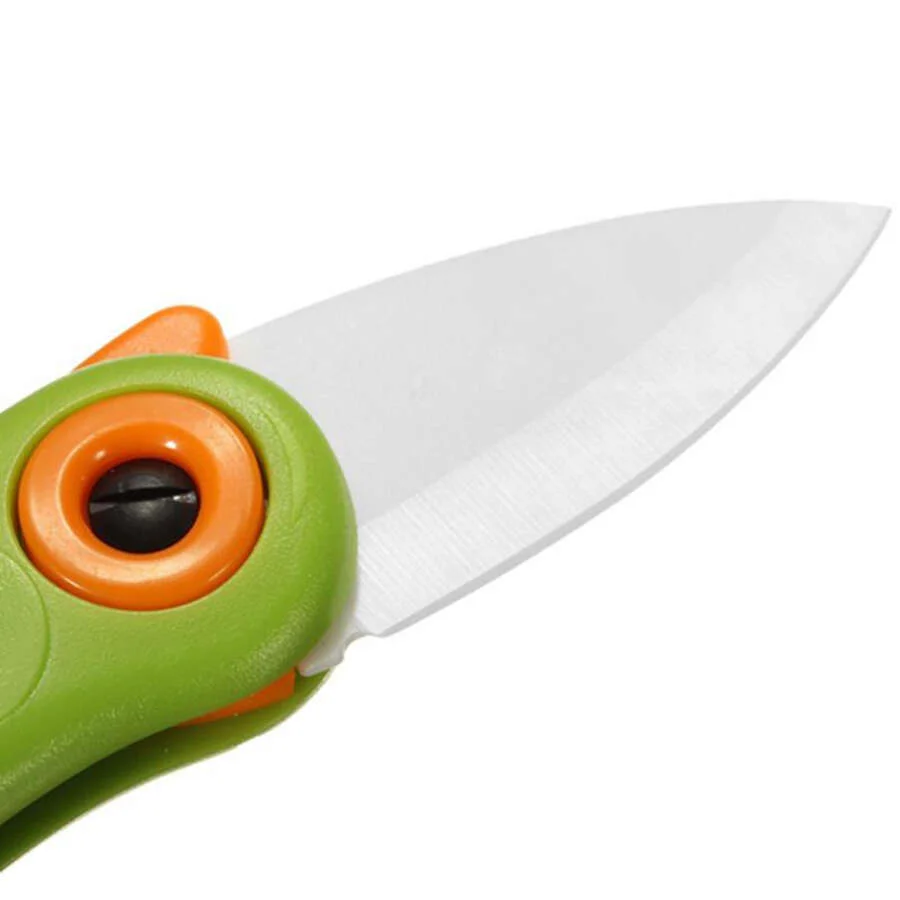 SpiderJuice 1Pc Cute Mini Folding Pocket Travel Ceramic Knife - Image 5