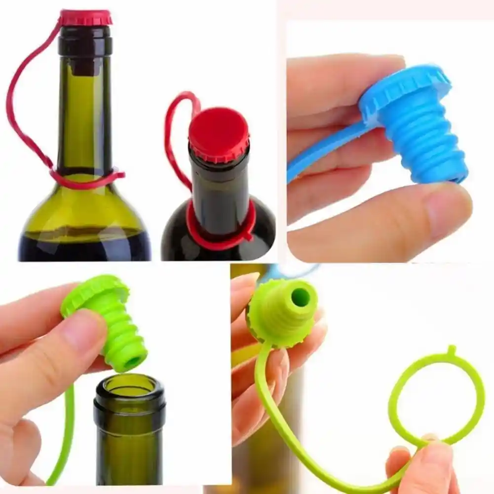 Silicone Wine Stoppers Replace a Cork Airtight Seal on Wine Bottles  Reusable Beer Bottle Cover Wine Bottle Stopper Wine Saver Wine Gifts -  China Silicone Wine Stoppers, Cork Airtight Seal