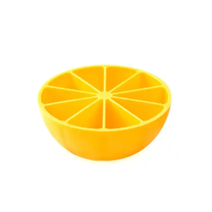 SpiderJuice 1Pc Multipurpose Lemon Shaped Silicone Mould Ice Cube Tray With 10 Lattice Section - Image 2