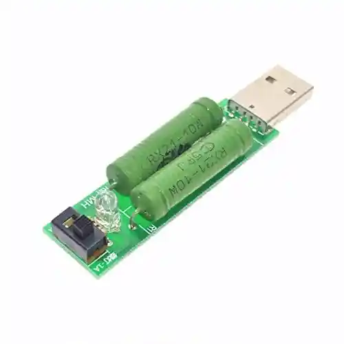 SpiderJuice 1Pc Mini USB Discharge Load Register With Select Switch 2 or 1 Ampere with LED Color Light Indication - Image 3