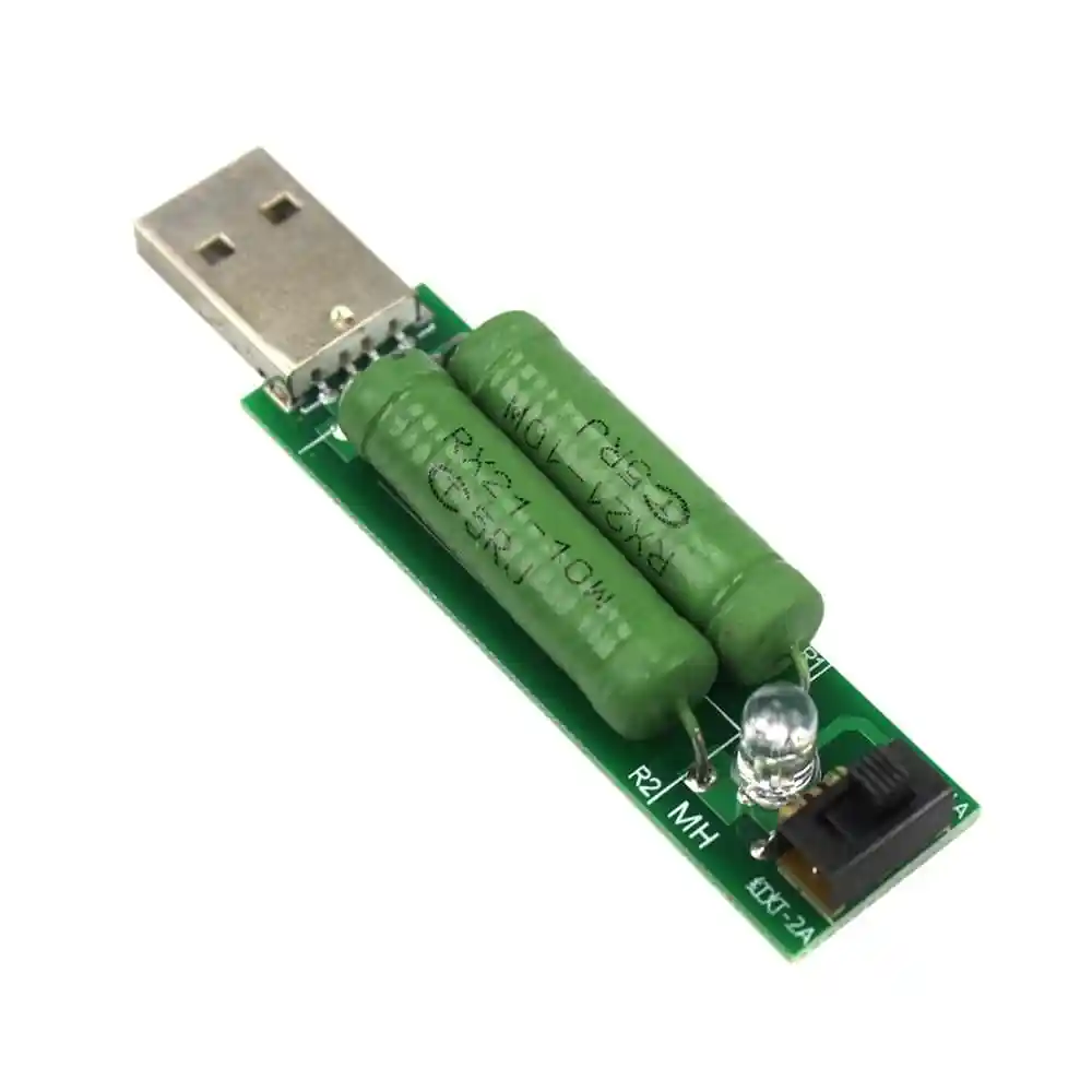 SpiderJuice 1Pc Mini USB Discharge Load Register With Select Switch 2 or 1 Ampere with LED Color Light Indication - Image 7