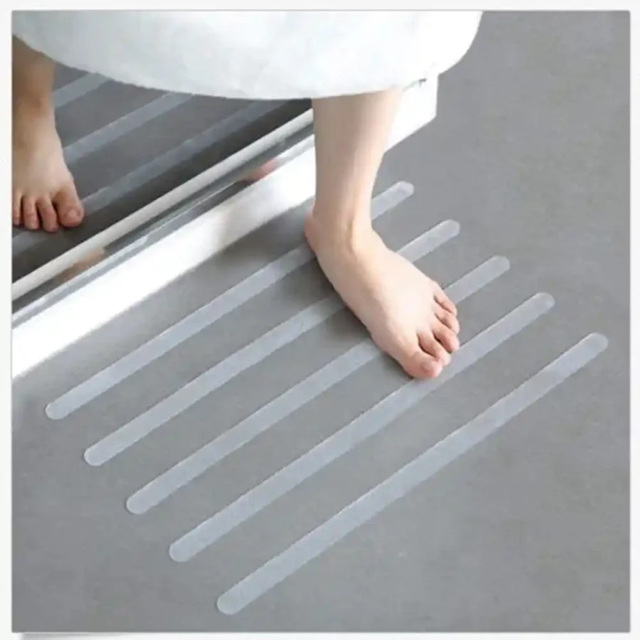 SpiderJuice 8Pcs Of Water-resistant Anti-Skid Silicone Strips For Kids Toddlers Safety