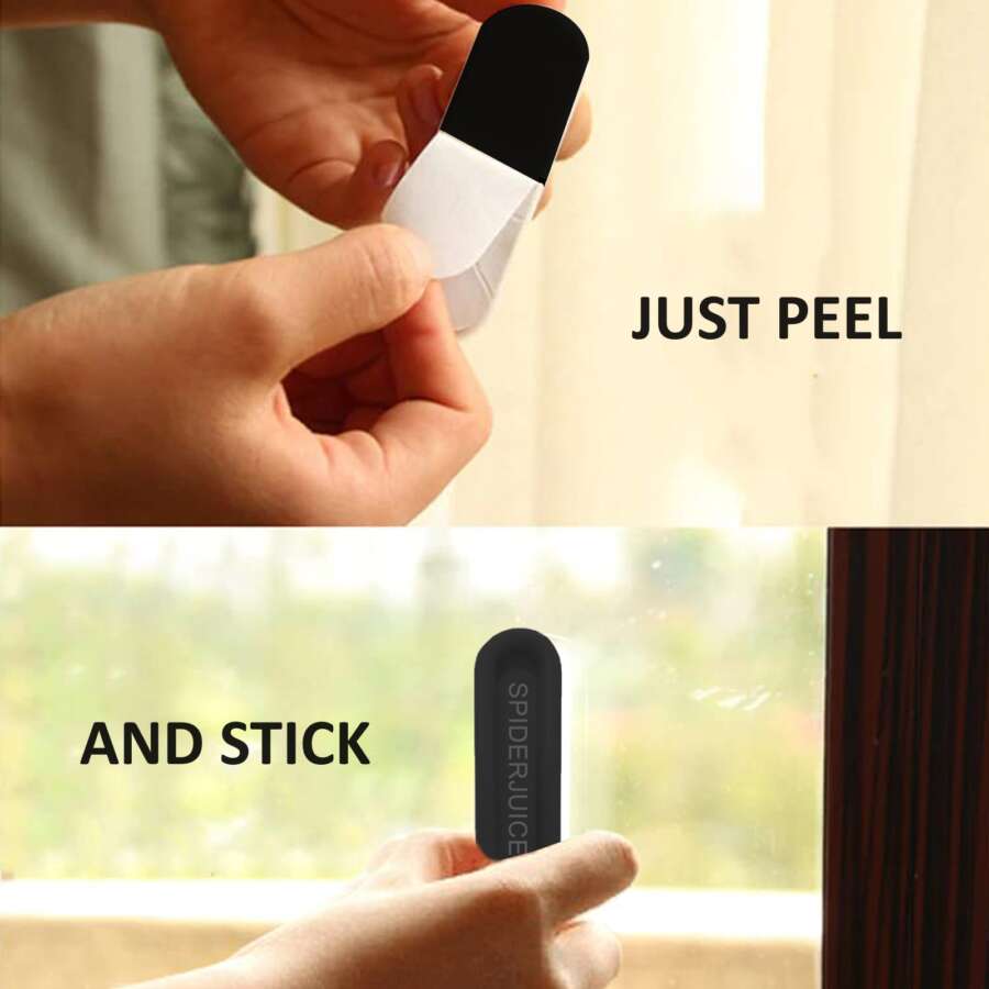 SpiderJuice 4Pc Self Adhesive Sliding Door Handle Finger Pulls - Image 9