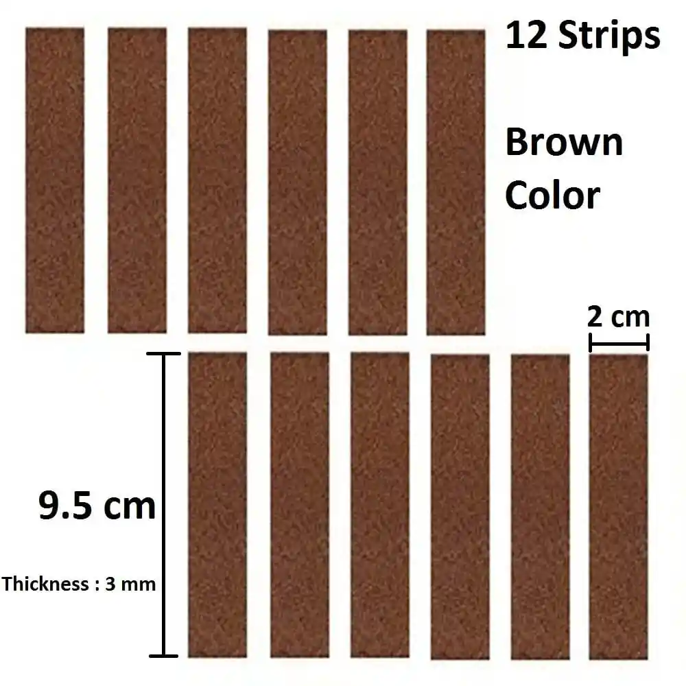 Protective Felt Strips - Brown