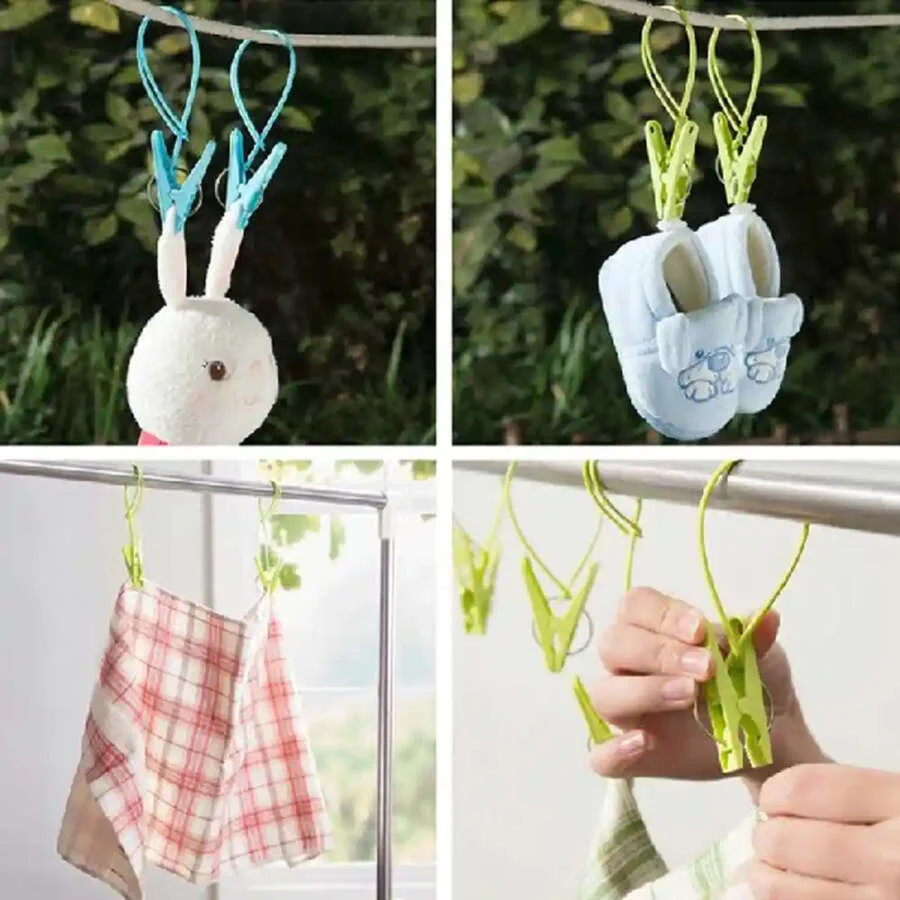 SpiderJuice 15Pcs Anti-lost Cloth Hanging Clips For Drying Laundry Undergarments - Image 8