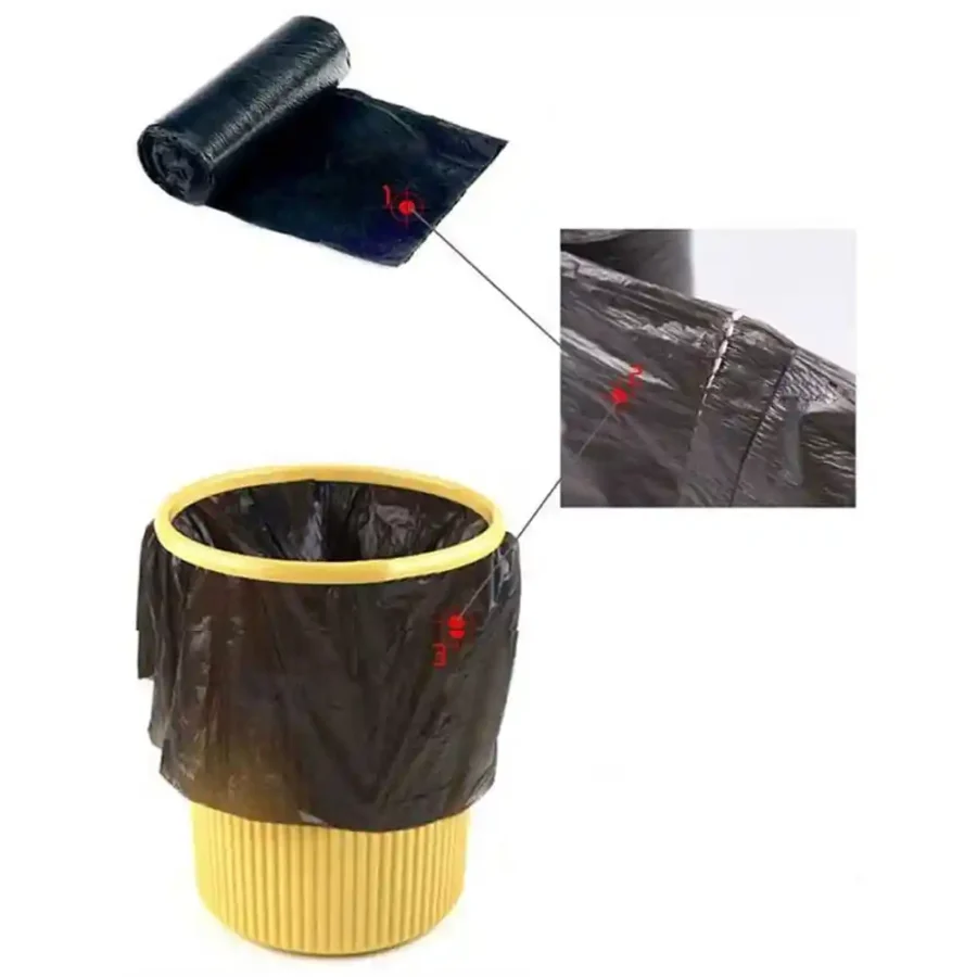 SpiderJuice 15Pcs Disposable Garbage Bags For Wet Waste Collecting - Image 2