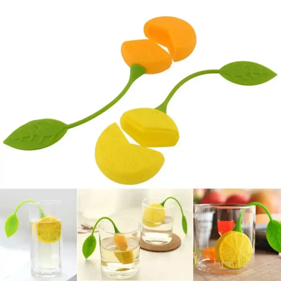 SpiderJuice 1Pc Lemon-Shaped Tea Leaf Infuser For Green Tea Leaf Diffuser - Image 2