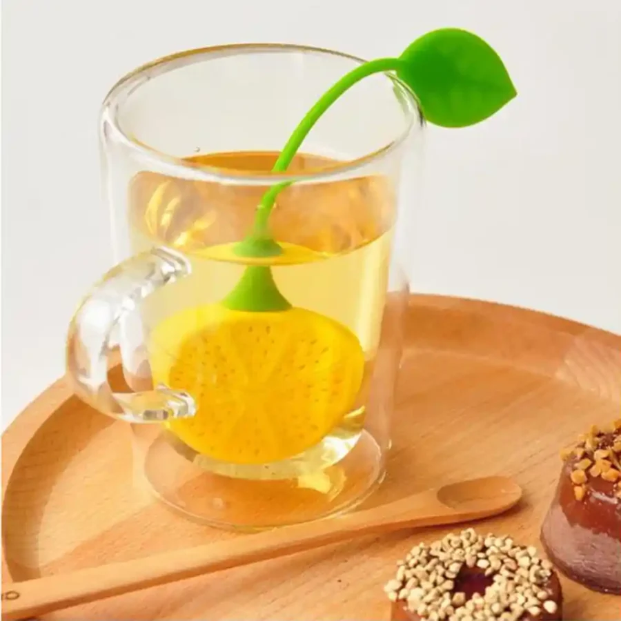 SpiderJuice 1Pc Lemon-Shaped Tea Leaf Infuser For Green Tea Leaf Diffuser - Image 4