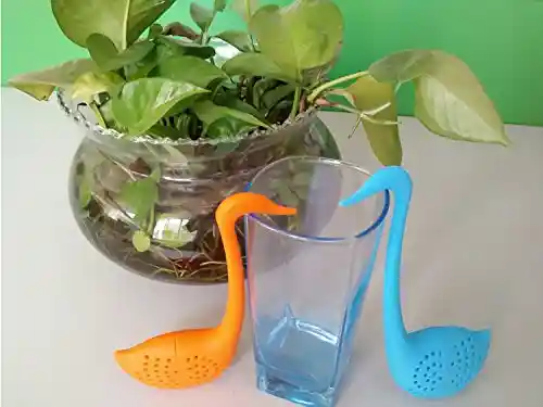 Creative Cute Animal Eco-friendly Silicone Tea Infuser Strainer Set Of 3  Pcs Loch Ness Monster Random Color