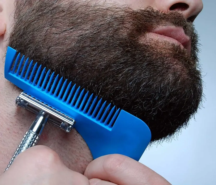 SpiderJuice 1Pc Beard Shaper Comb For Beard Shaping And Grooming Tool - Image 2