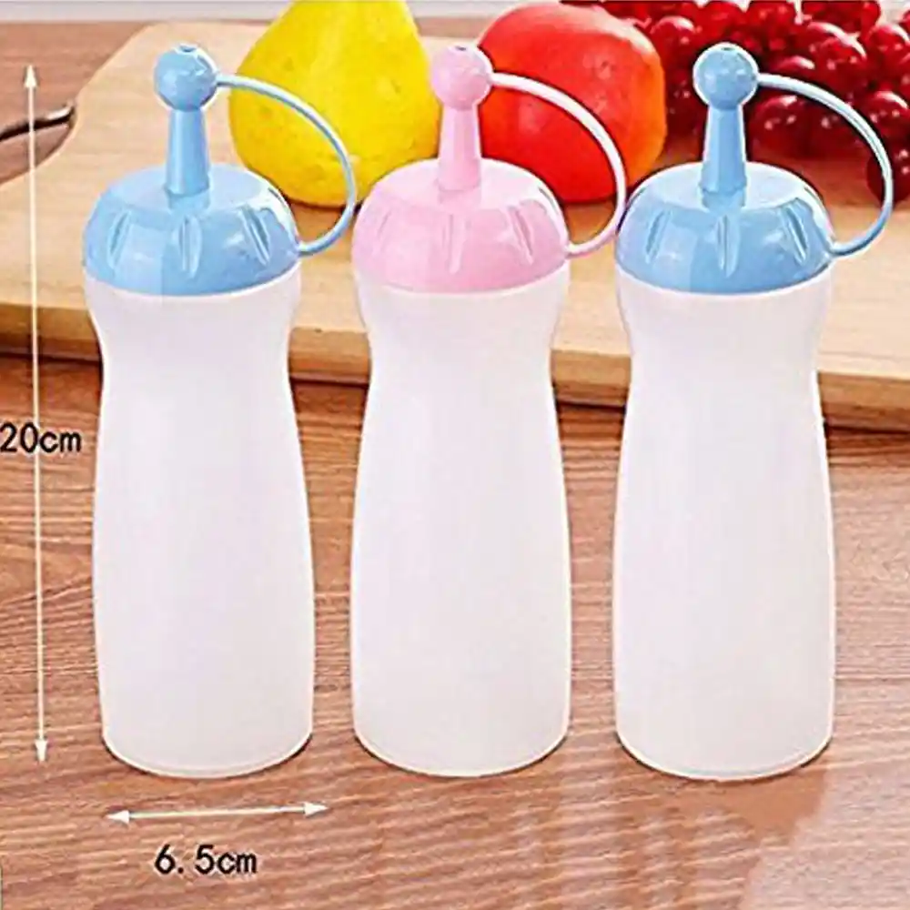 SpiderJuice 450 ml Squeeze Bottle For Sauce With A Small Lid