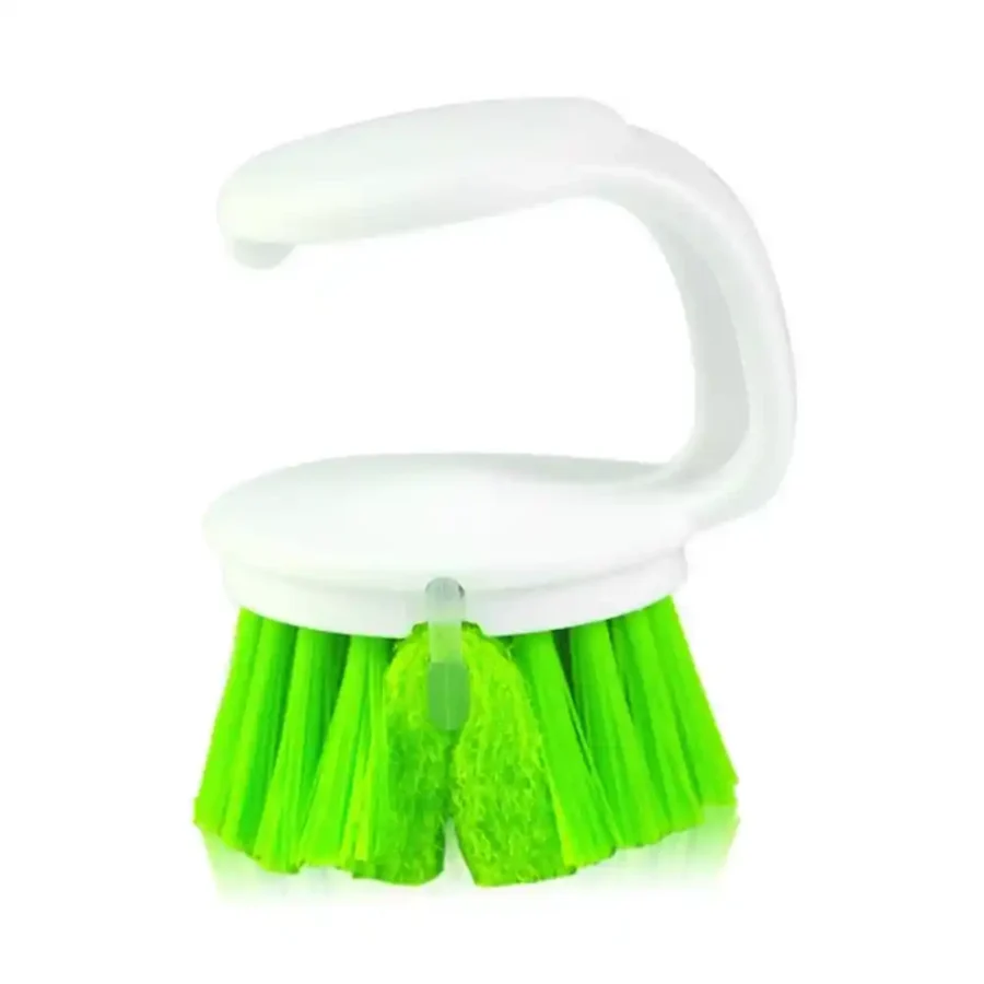 SpiderJuice 1Pc Decontamination Hard Bristles and Sponge Cleaning Brush - Image 3