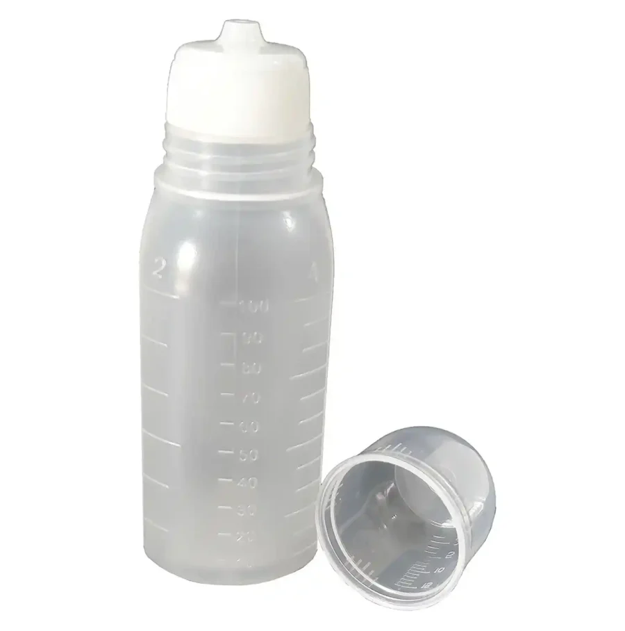 SpiderJuice 5Pcs Of 100ml Clear Plastic Bottle For Storing Any Liquid - Image 4