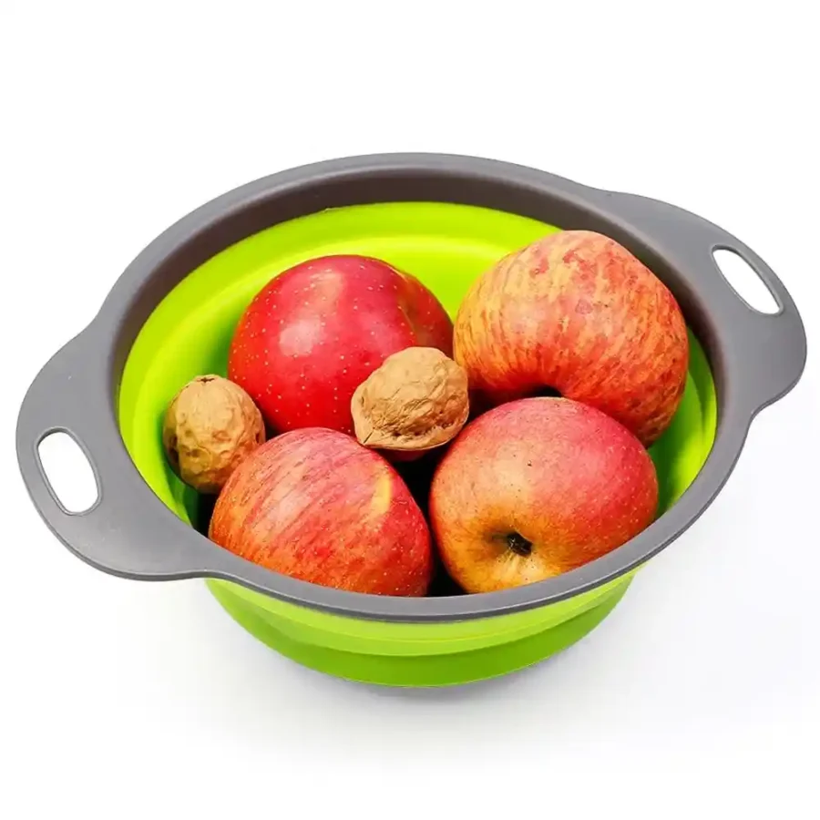 SpiderJuice 1Pc Foldable Bucket Strainer For Excess Water Draining From Fruits And Vegetables - Image 3