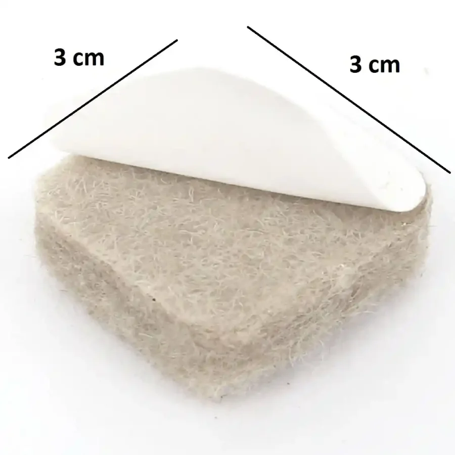 SpiderJuice 18Pc Self Adhesive Scratch Noise Proof Floor Protection Furniture Felt Pads - Image 3