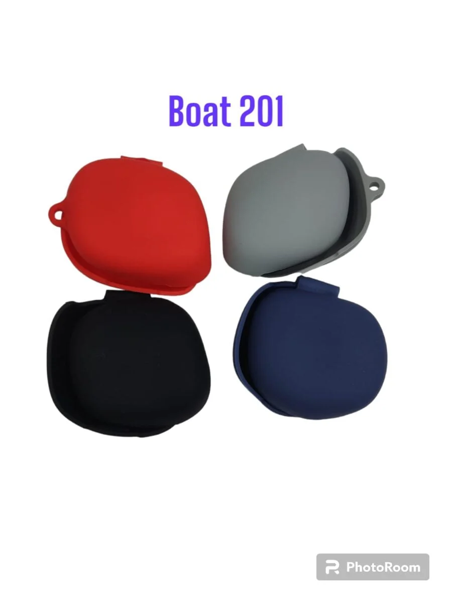 SpiderJuice 1Pc Silicone Case Cover for Boat Airdopes 201 Earbuds