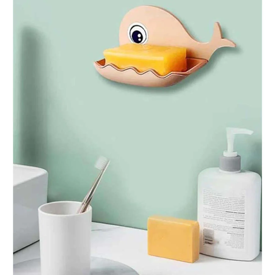 SpiderJuice Self-Adhesive Whale-Shaped Soap Holder - Image 2