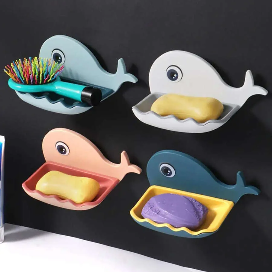 SpiderJuice Self-Adhesive Whale-Shaped Soap Holder - Image 3