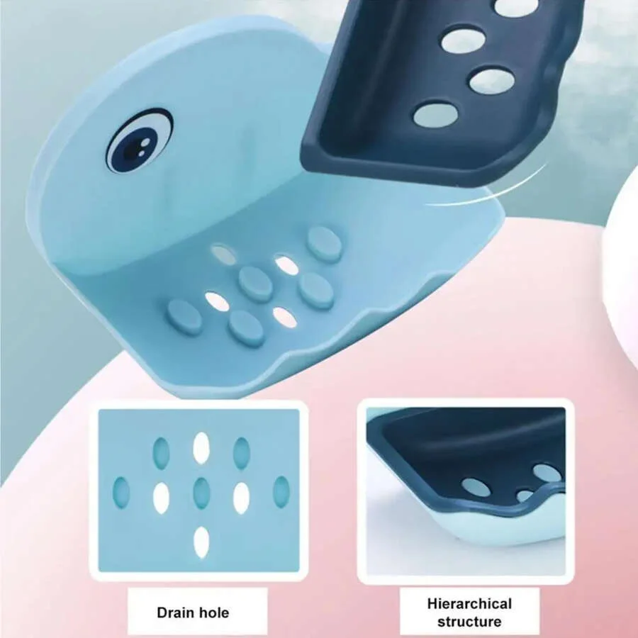 SpiderJuice Self-Adhesive Whale-Shaped Soap Holder - Image 8