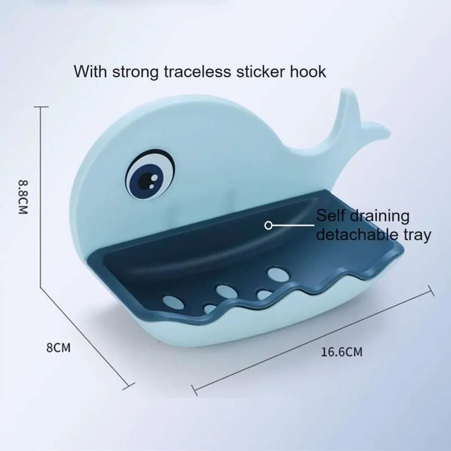 SpiderJuice Self-Adhesive Whale-Shaped Soap Holder - Image 5