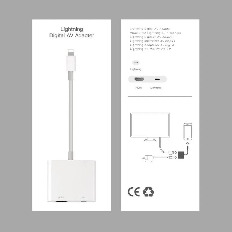 SpiderJuice Lightning To HDMI Digital AV Adapter For iPhone iPad Apple - Image 3