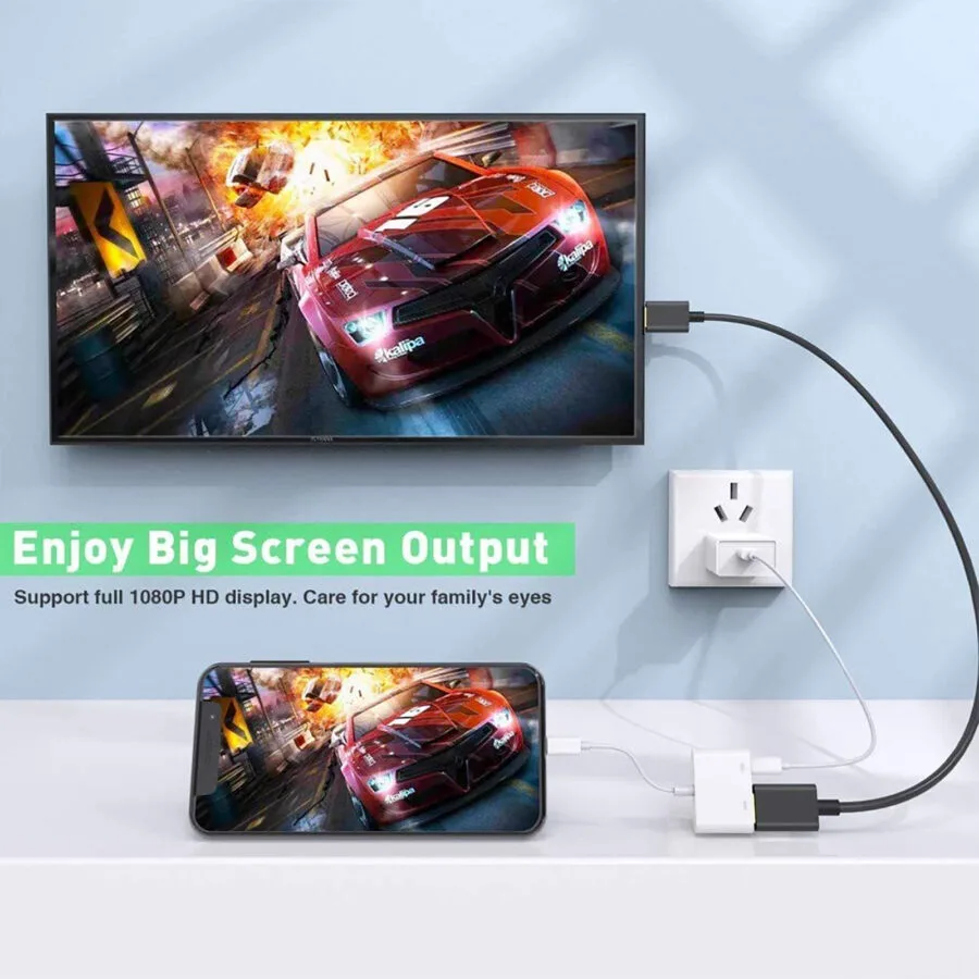 SpiderJuice Lightning To HDMI Digital AV Adapter For iPhone iPad Apple - Image 5