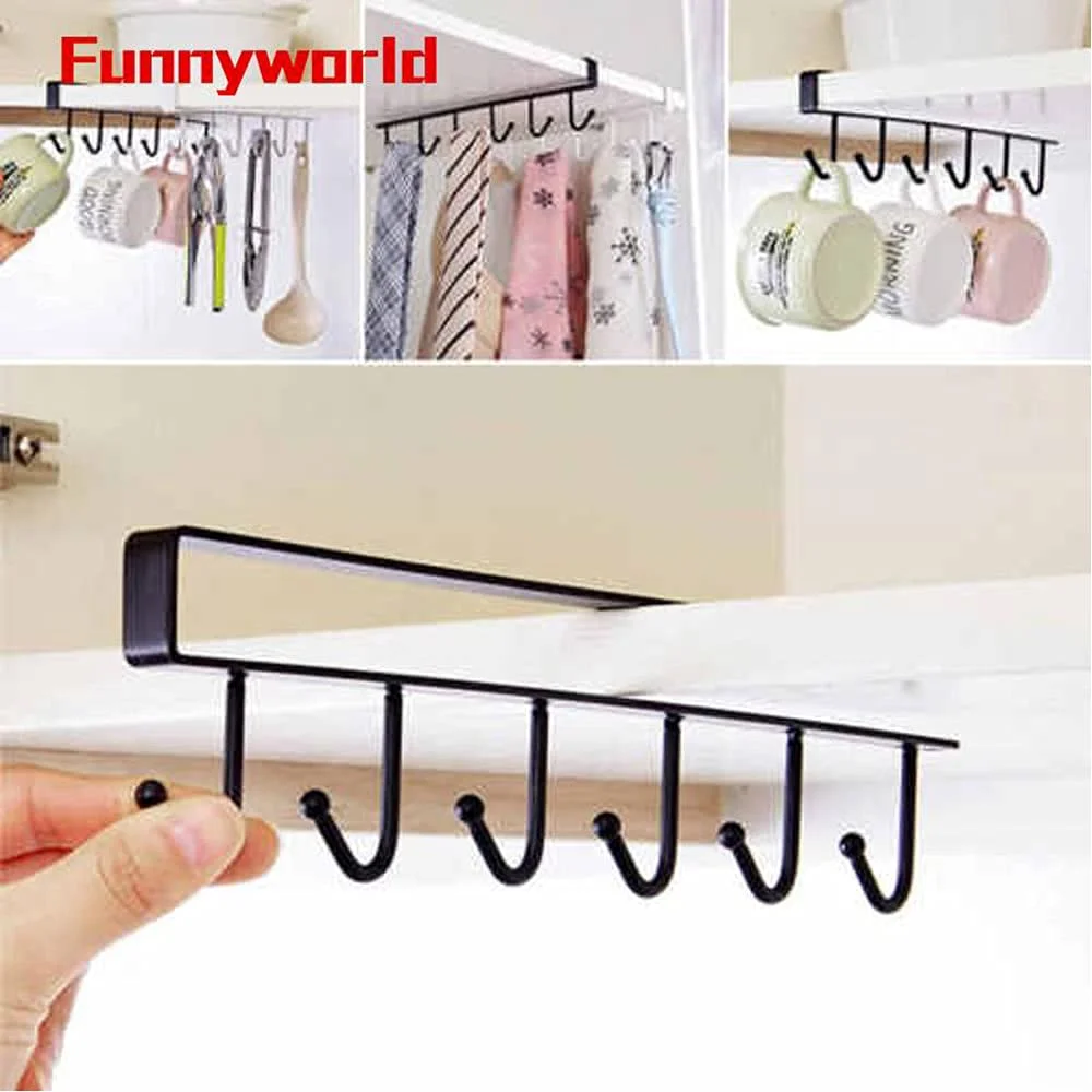 SpiderJuice Hook Slide-in Hanger Organizer for Cupboard