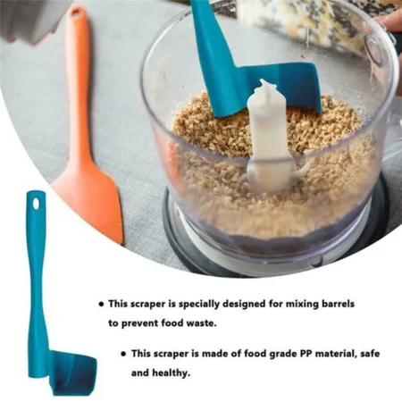 4 Silicone Slim Spatula Jar Scraper 2in1 Spoon 10 Heat Resist Cake Mixing  Tool