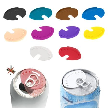 spiderjuice multicolour colour coded pop can toppers for party glass identifiers drink markers