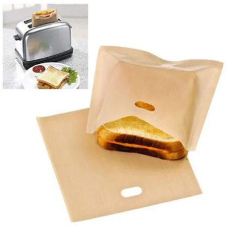 SpiderJuice 2 Reusable Toaster Bags Non-Stick and Heatproof