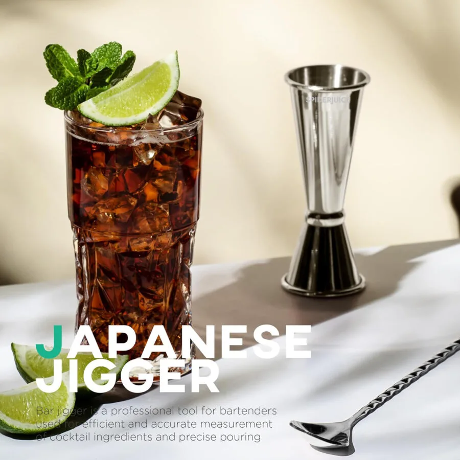 SpiderJuice 1Pc 30/60ml SS Double Sided Japanese Jigger Cup - Image 8